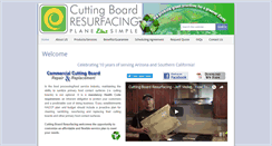 Desktop Screenshot of cuttingboardresurfacing.com